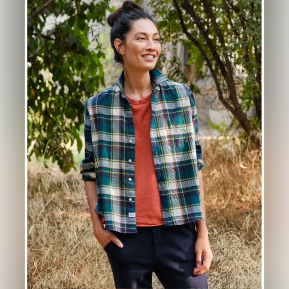 NWOT FRANK & EILEEN POLAR FLANNEL SHIRT SIZE XXS